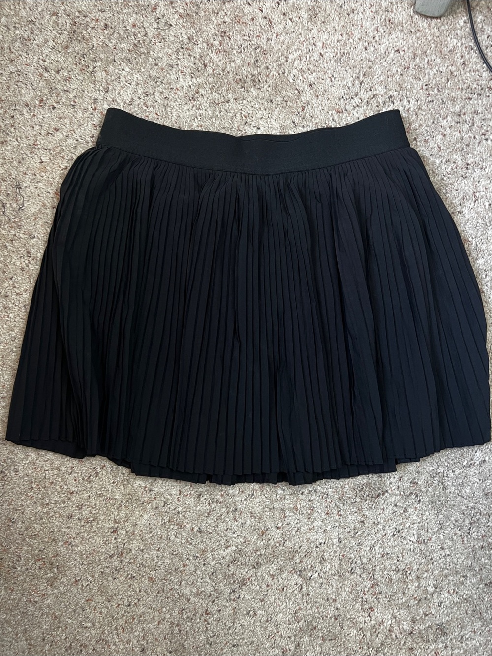 Women's Black Pleated Athletic Skort